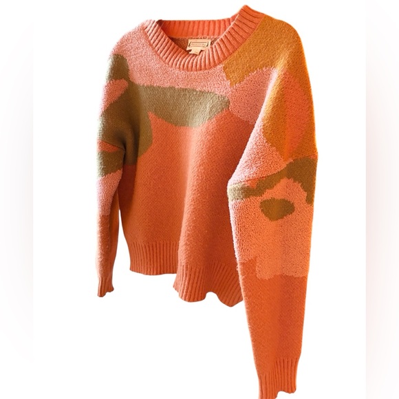 loveriche Abstract Print Multicolor Women's Crewneck Sweater l M - Picture 4 of 11